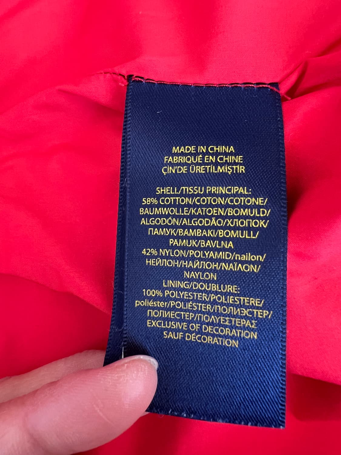 폴로랄프로렌 키즈 레드 후드집업점퍼 바람막이점퍼 상품이미지8