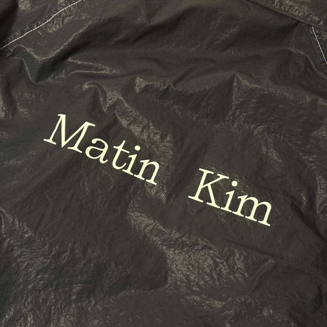 마땡킴 코팅 점퍼 네이비 상품이미지4