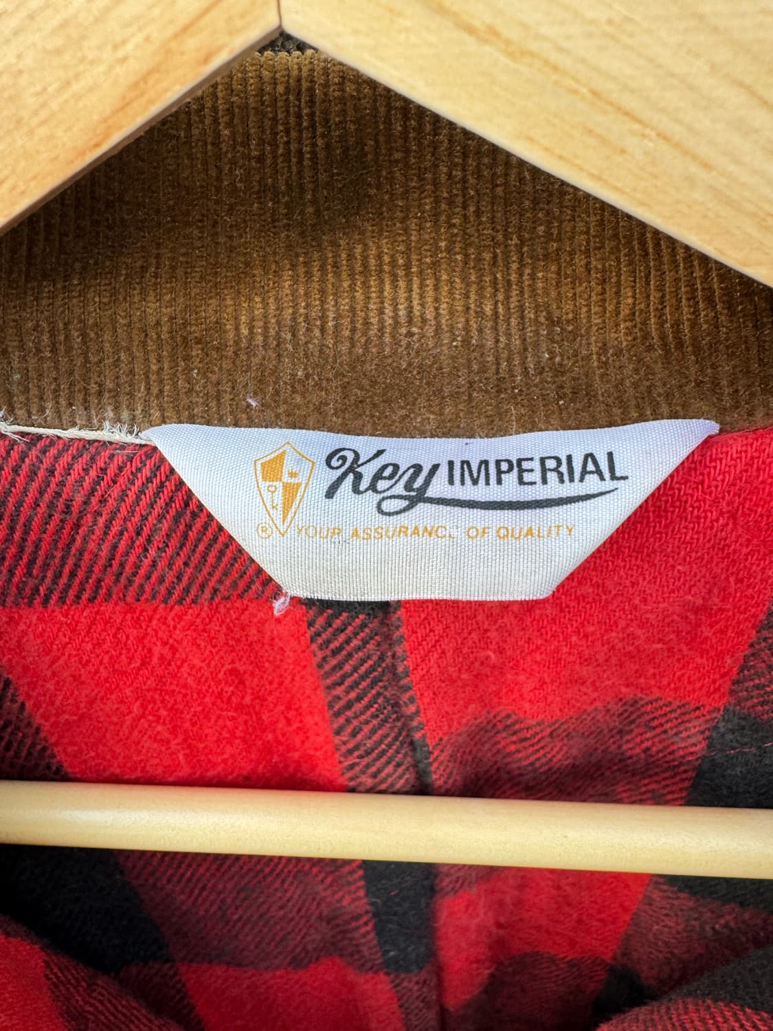 70s 키임페리얼 버팔로 체크 페이딩 캔버스원단 트러커 워크 자켓 상품이미지7