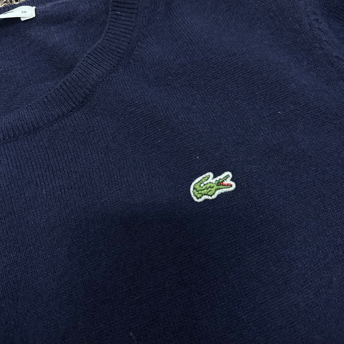 라코스테 여성 울 니트 네이비 95(M) 상품이미지3