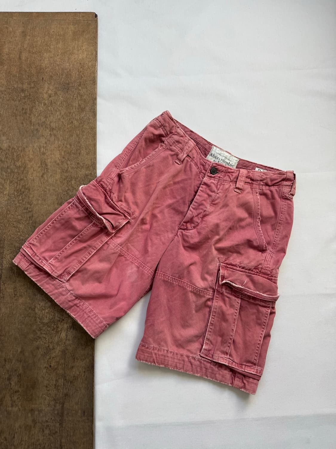 (희귀) abercrombie 아베크롬비 빈티지 카고 핑크 반바지 상품이미지3