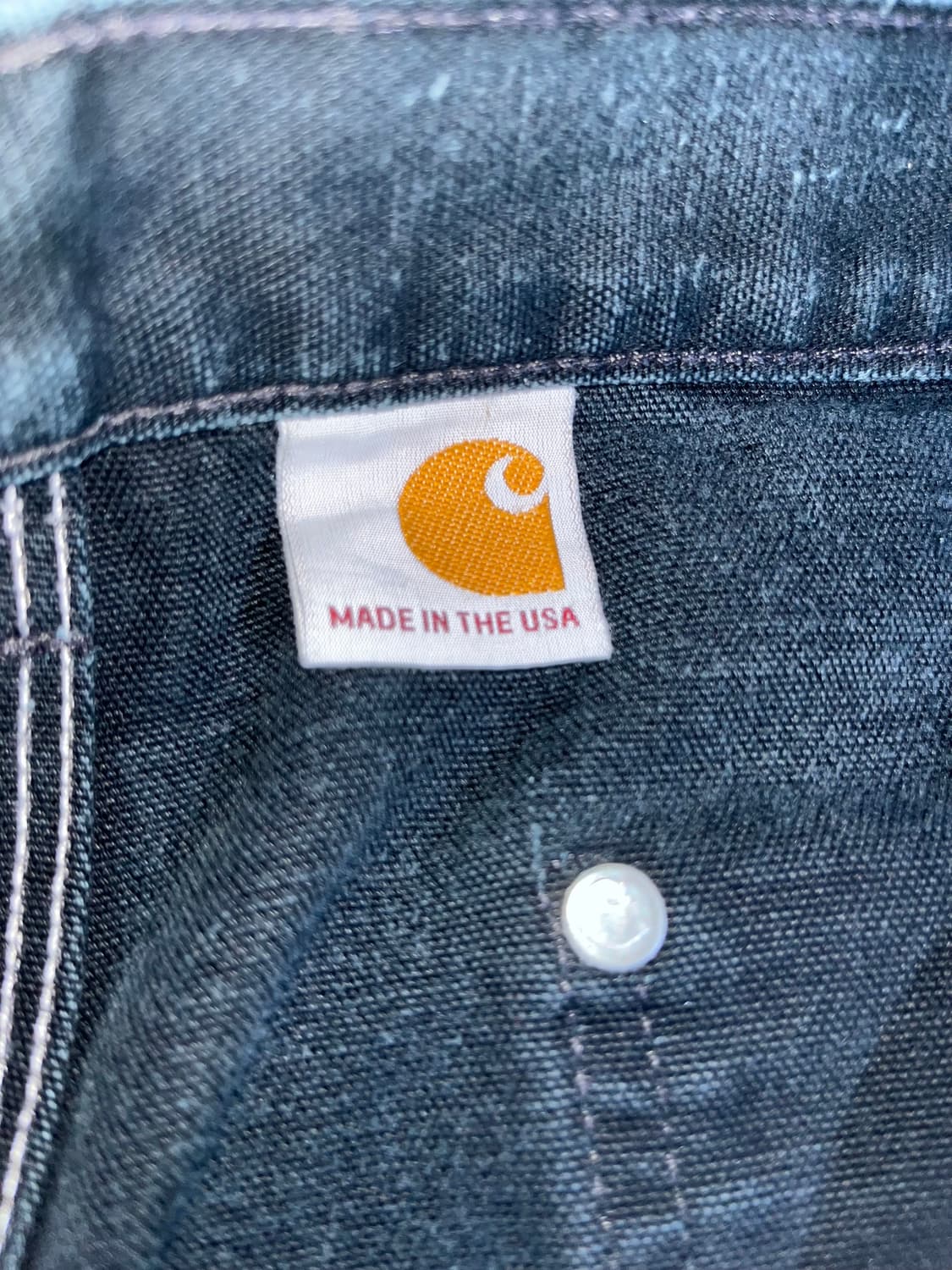 90s 빈티지 칼하트 더블니 블랙 made in usa 상품이미지5