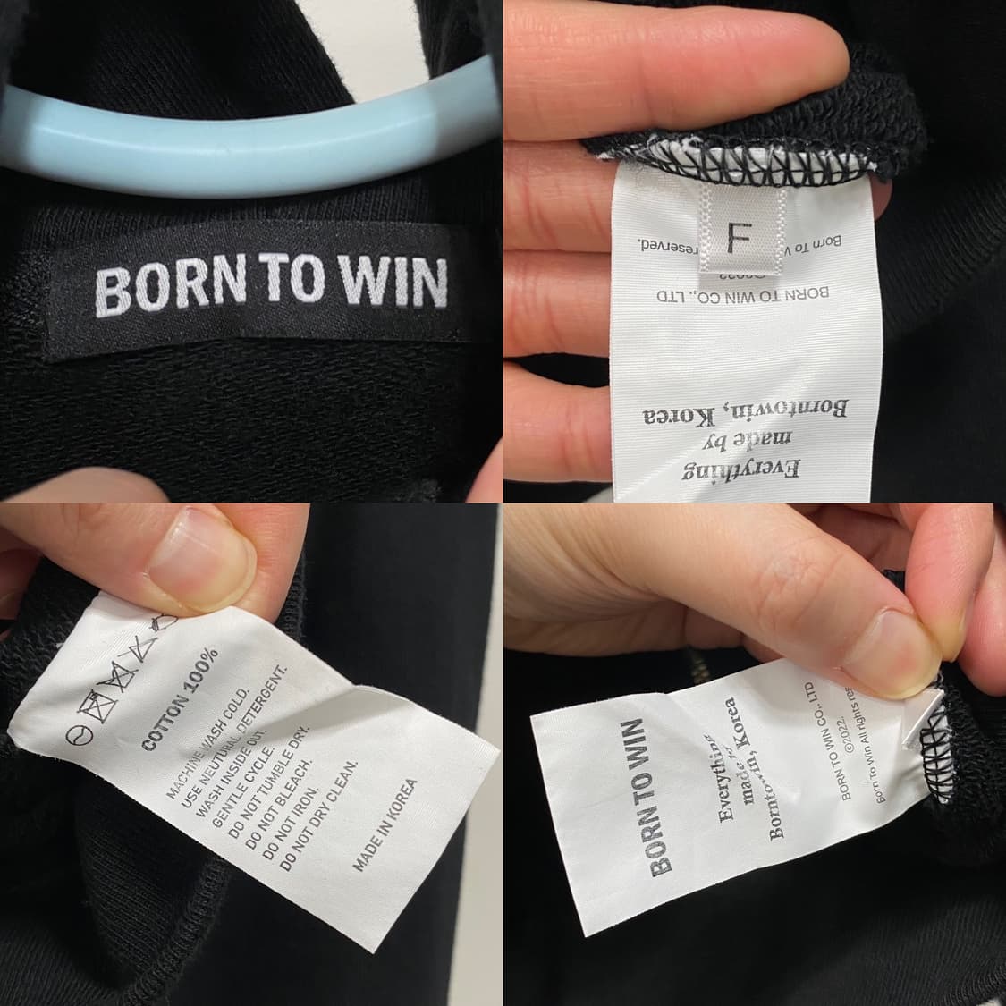 본투윈 크롭 후드 집업 상품이미지7