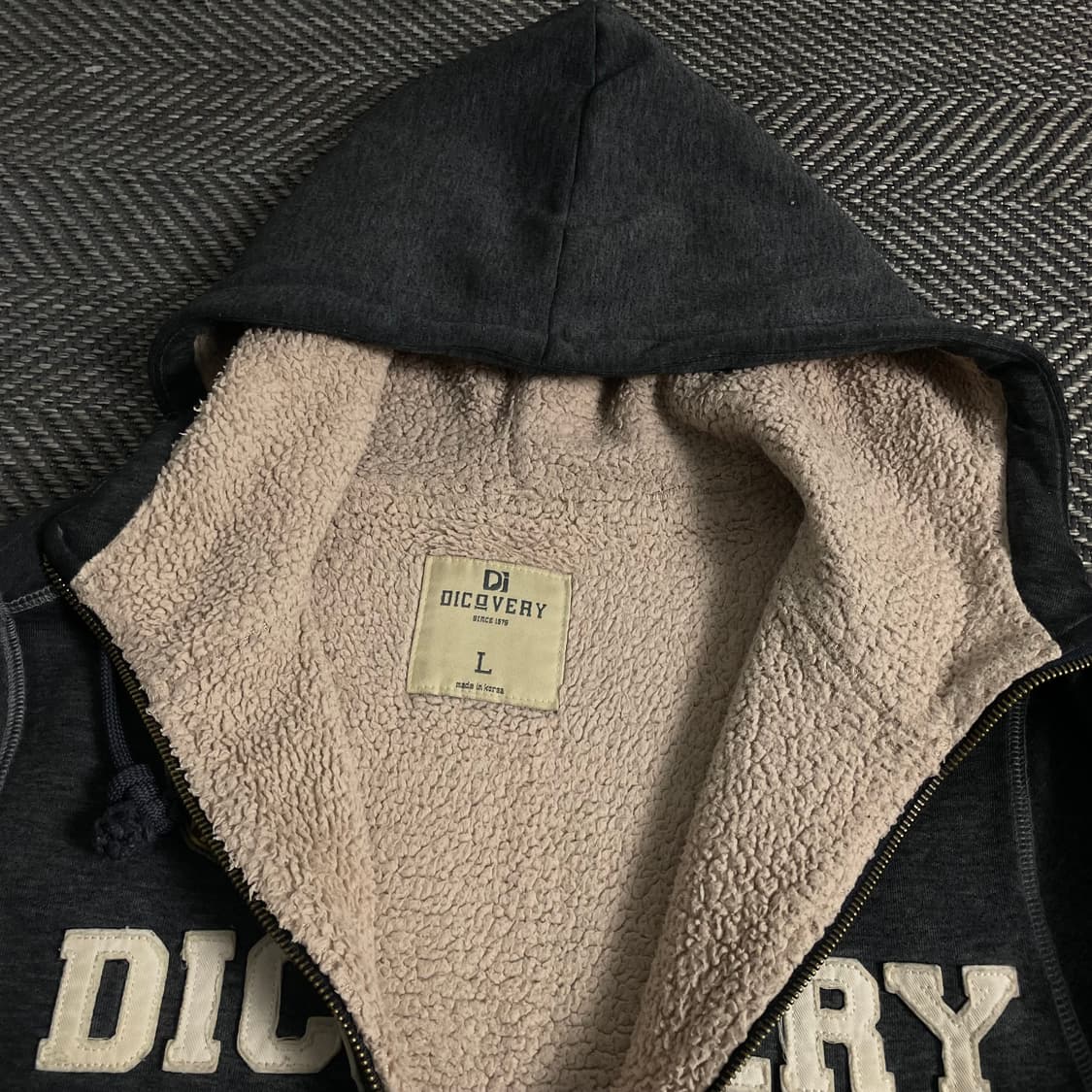 디스커버리 y2k 양털 후드집업 y 3809 상품이미지5
