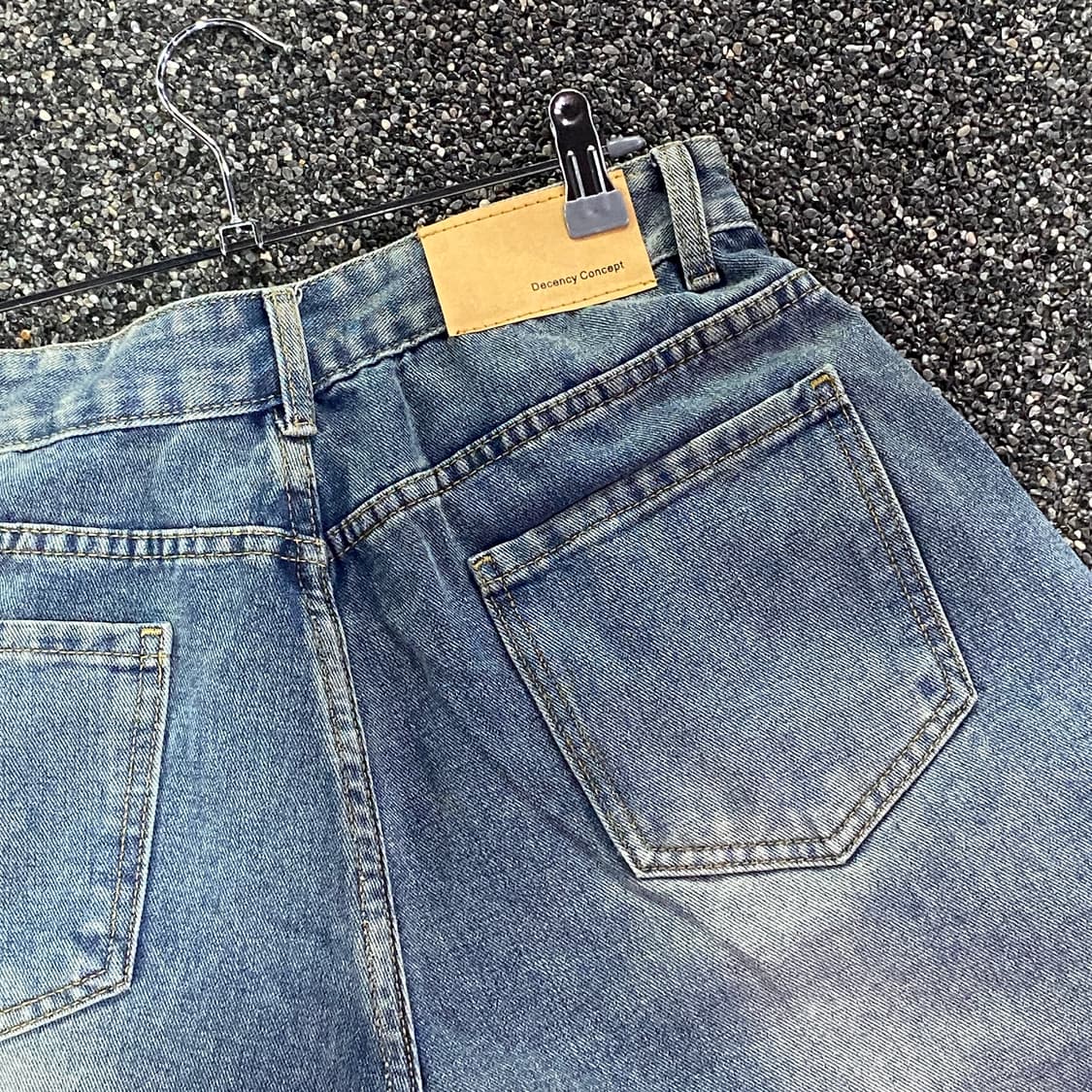 빈티지 워싱 데님 버뮤다 팬츠 B2303 상품이미지4