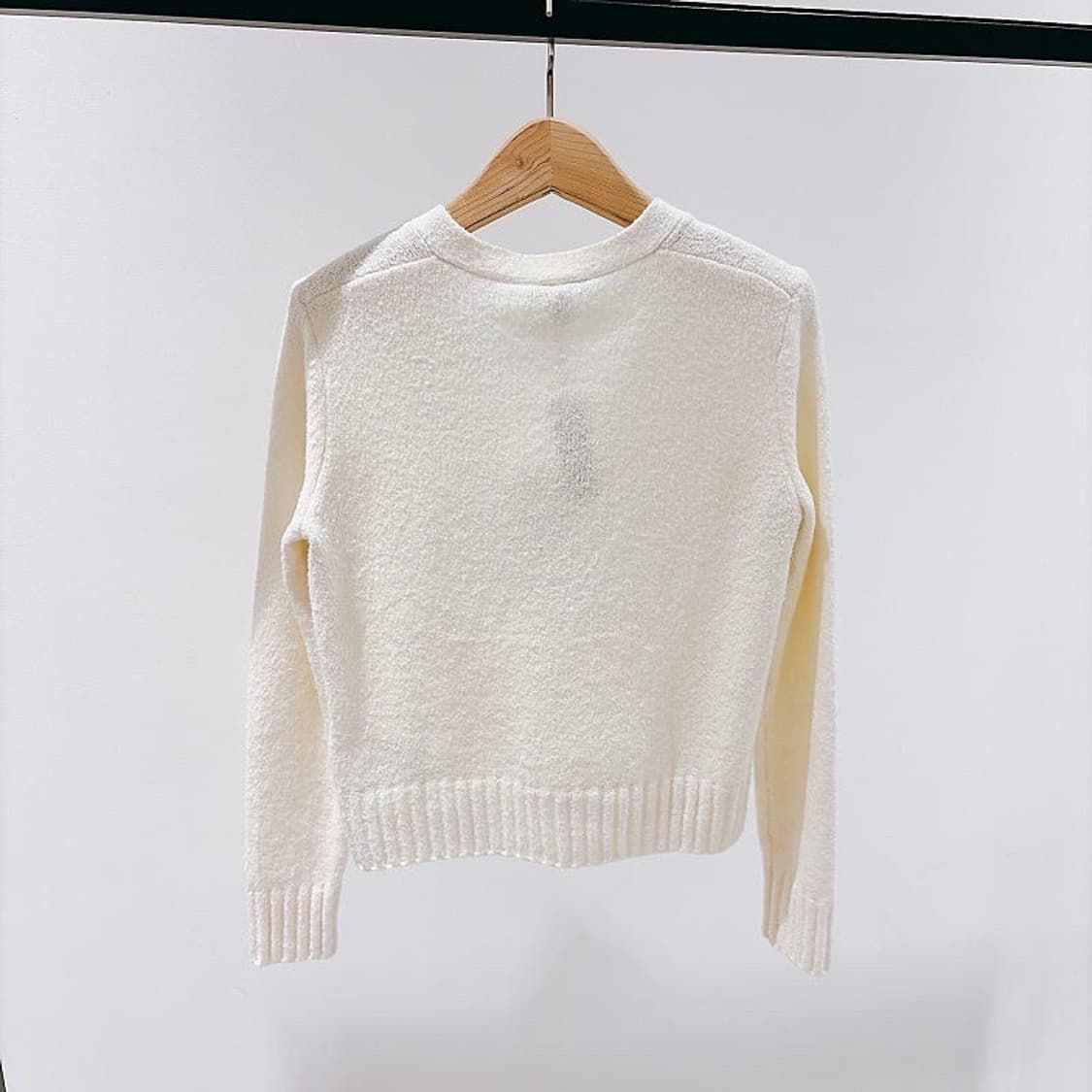 (정품/새상품) 제임스펄스 여성 아이보리 캐시미어 혼방 니트 가디건 상품이미지3