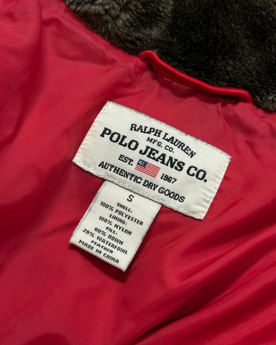 폴로 랄프로렌 진스 올드스쿨 다운 퍼 숏패딩  상품이미지7