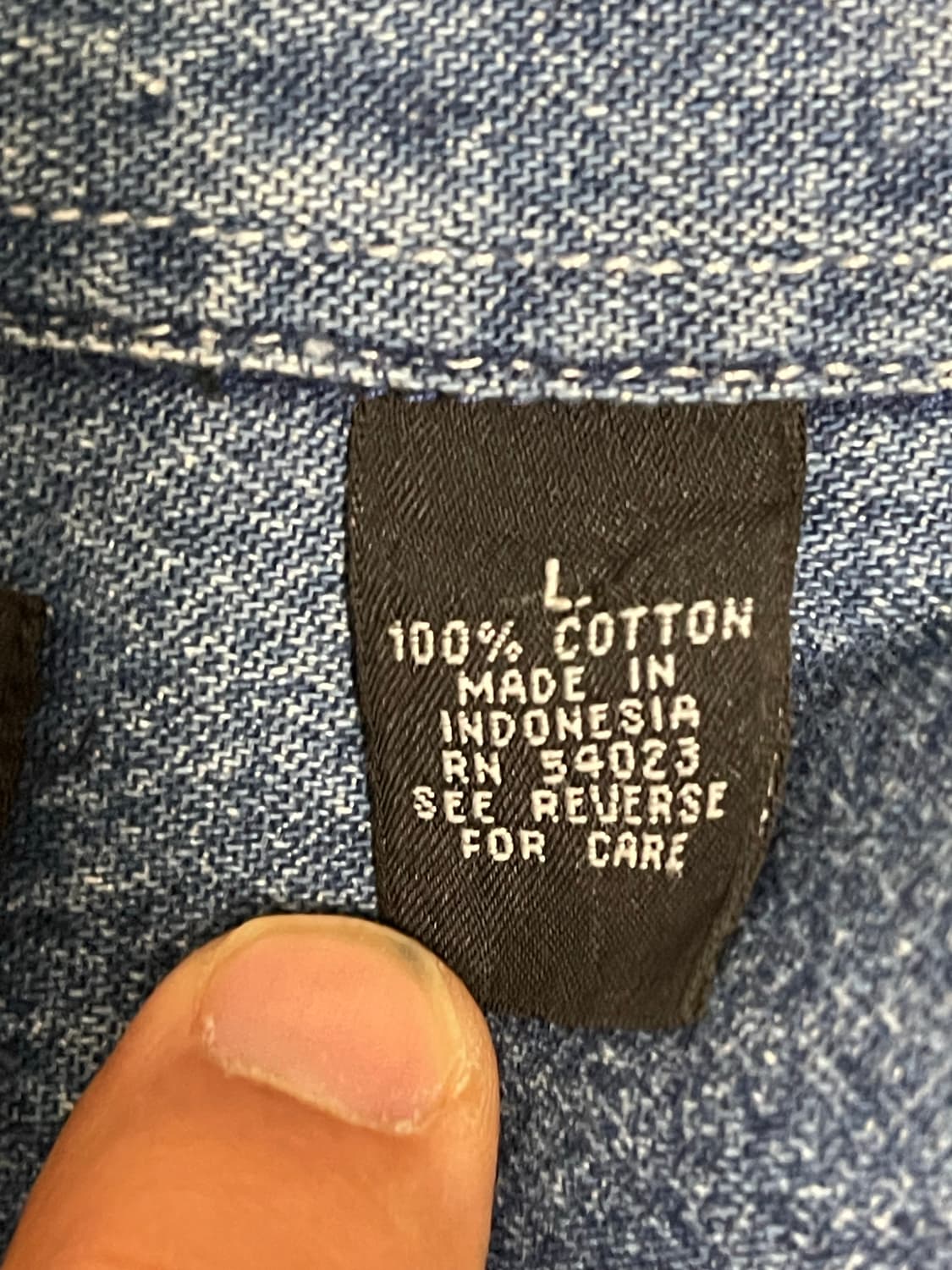 90s 올드 갭(GAP) 데님 헤비 데님 셔츠 L 상품이미지9