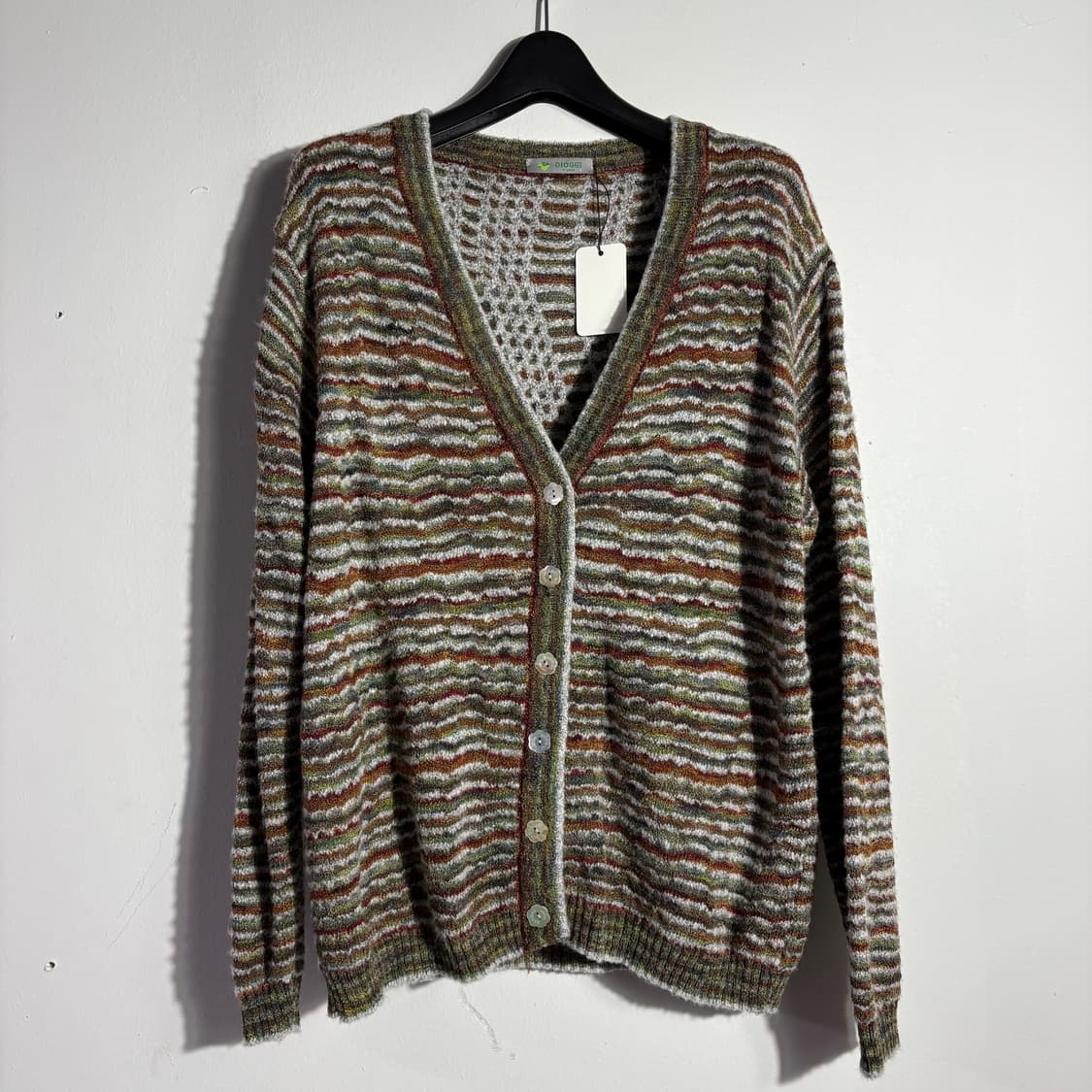 빈티지 스트라이프 패턴 니트 가디건 (무료배송) 상품이미지1