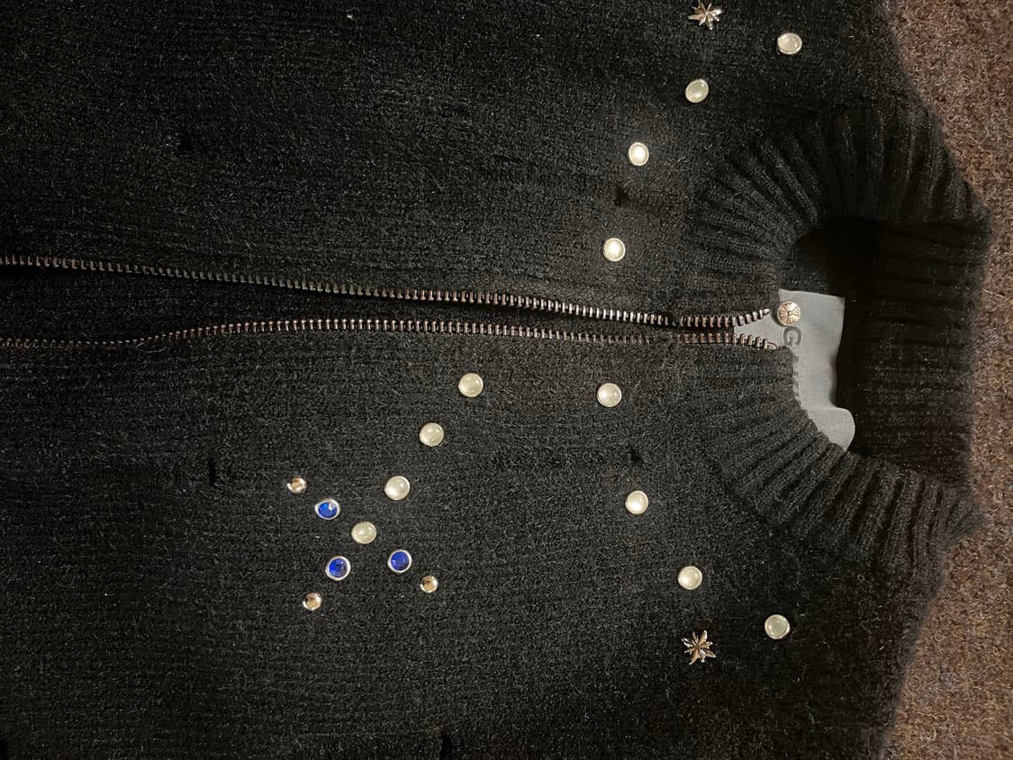 GAKIHARA symbol knit zip up 상품이미지2