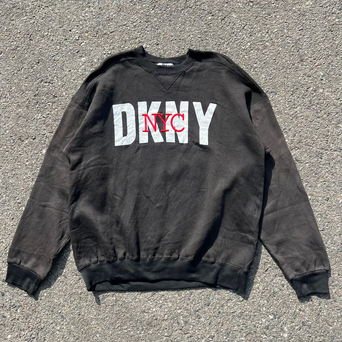 90’s DKNY 투톤 스웻셔츠 상품이미지1