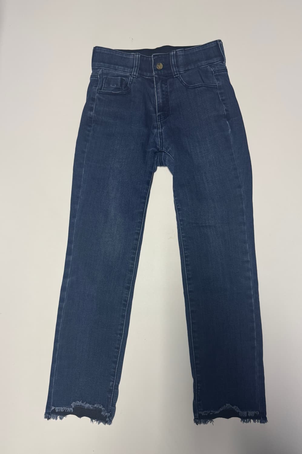 여성 마리끌레르 빈티지 워싱 스판 데님팬츠 26.7인치 상품이미지1
