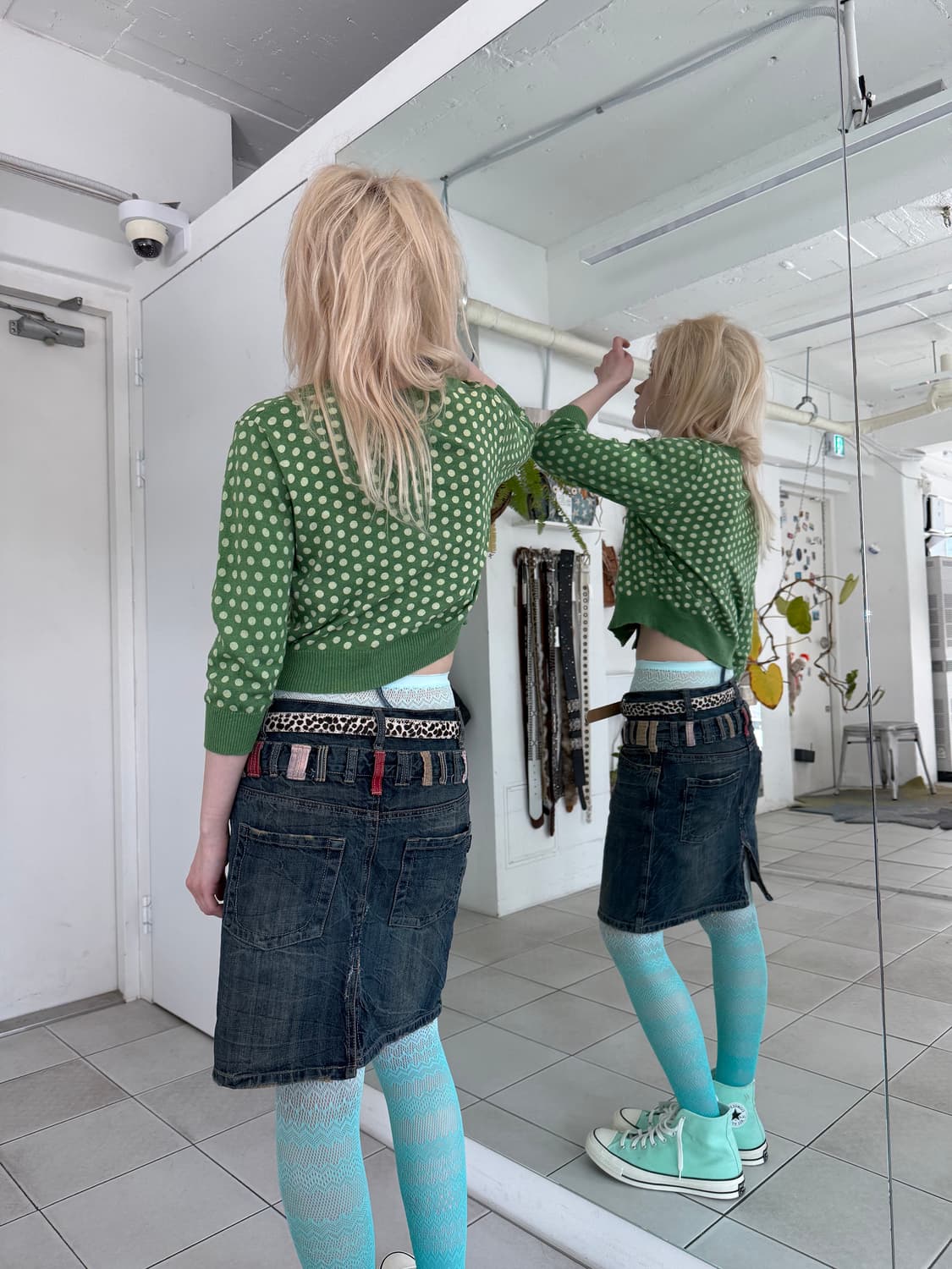 cropped dots cardigan 상품이미지3