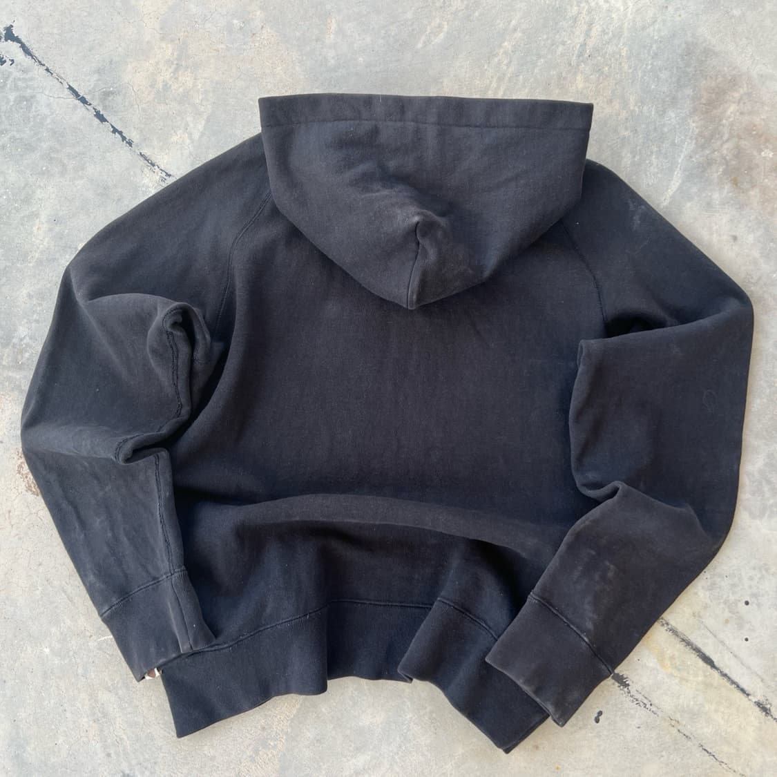 베이프 컬리지 로고 풀오버 후드티 블랙 상품이미지3