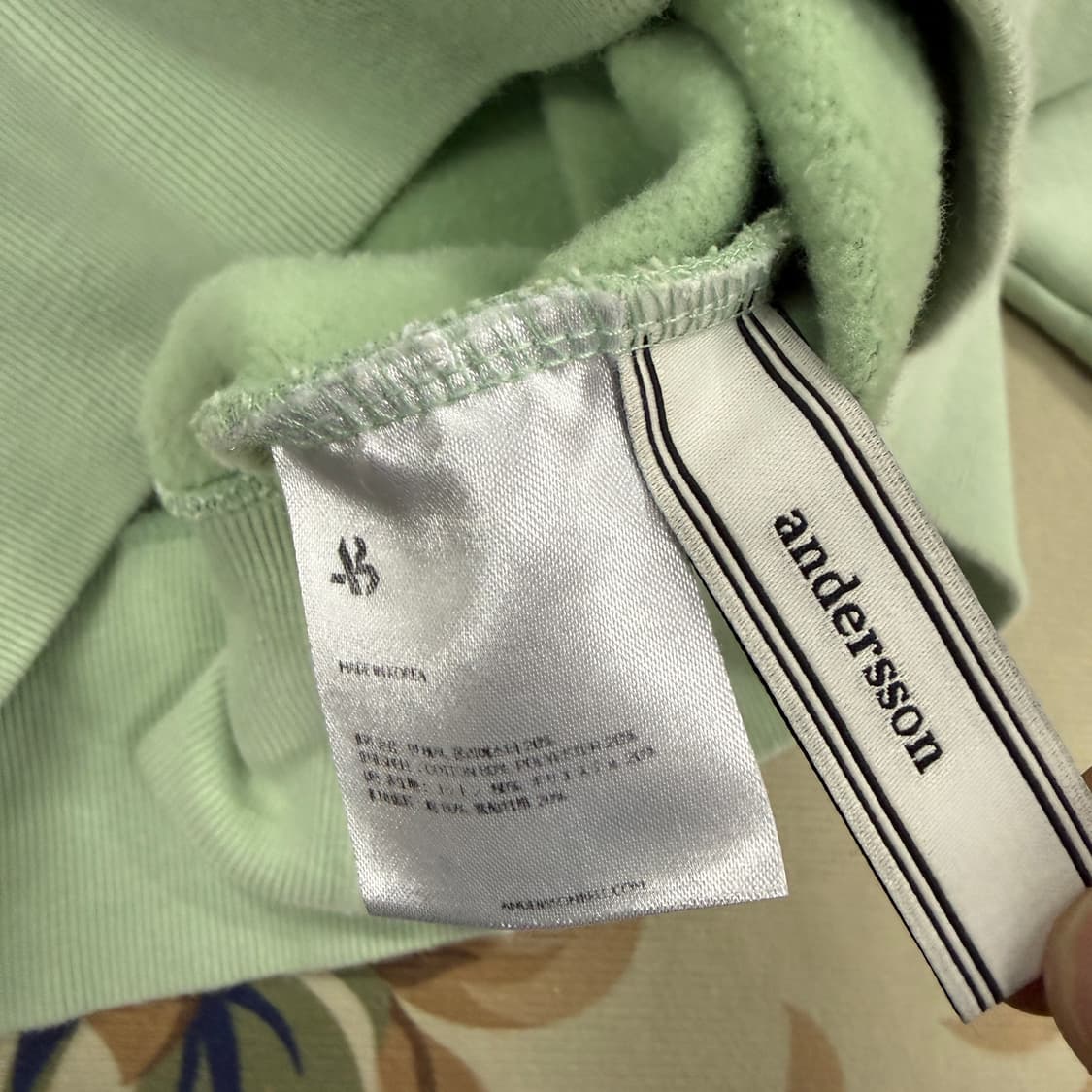 (M)앤더슨벨 anderson bell 맨투맨(피스타치오) 상품이미지3