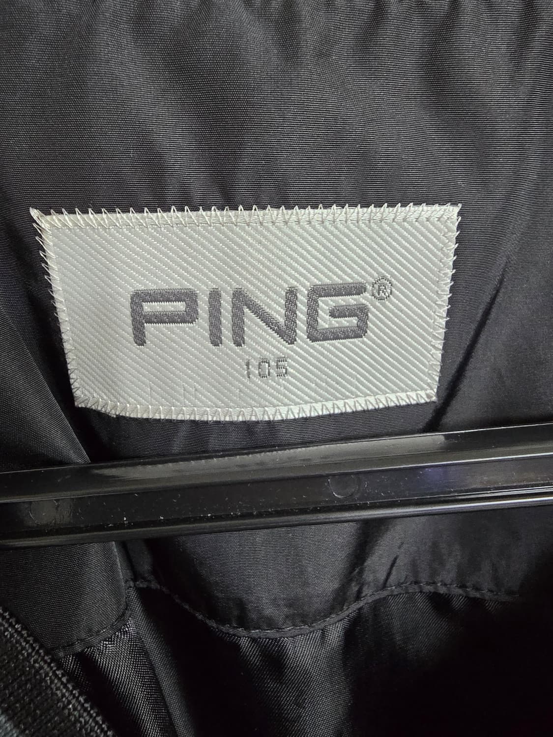 PING 블랙 브이넥 바람막이 점퍼 (1740) 상품이미지3