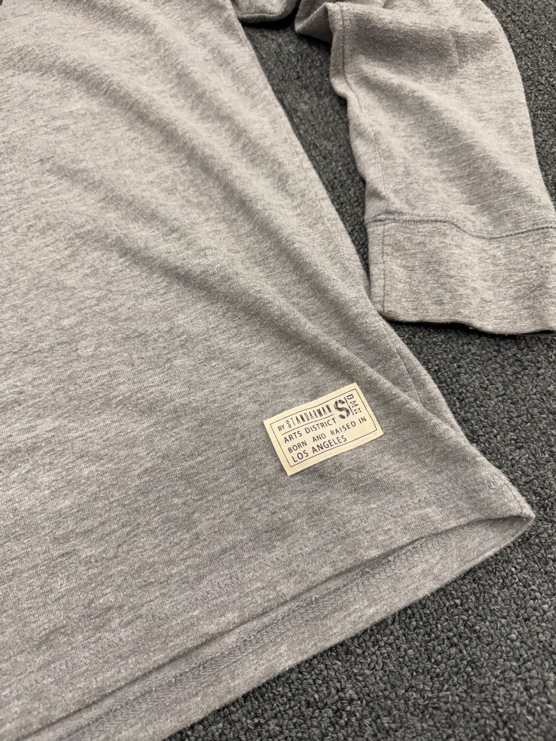 L)Japanese vintage 레터링 프린팅 그레이 롱슬리브 상품이미지7