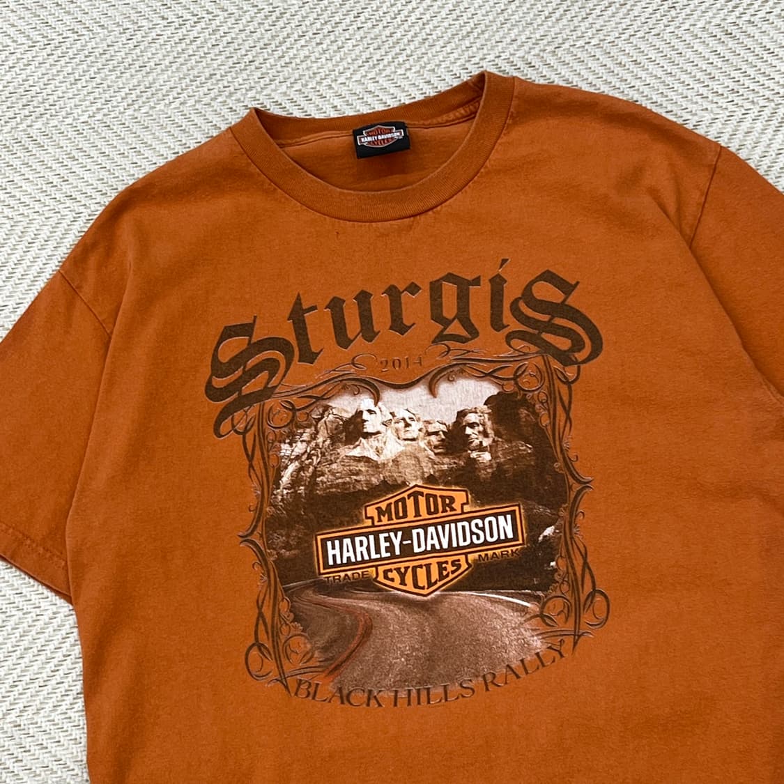 할리데이비슨 블랙힐즈 프린팅반팔티 r3083 상품이미지3