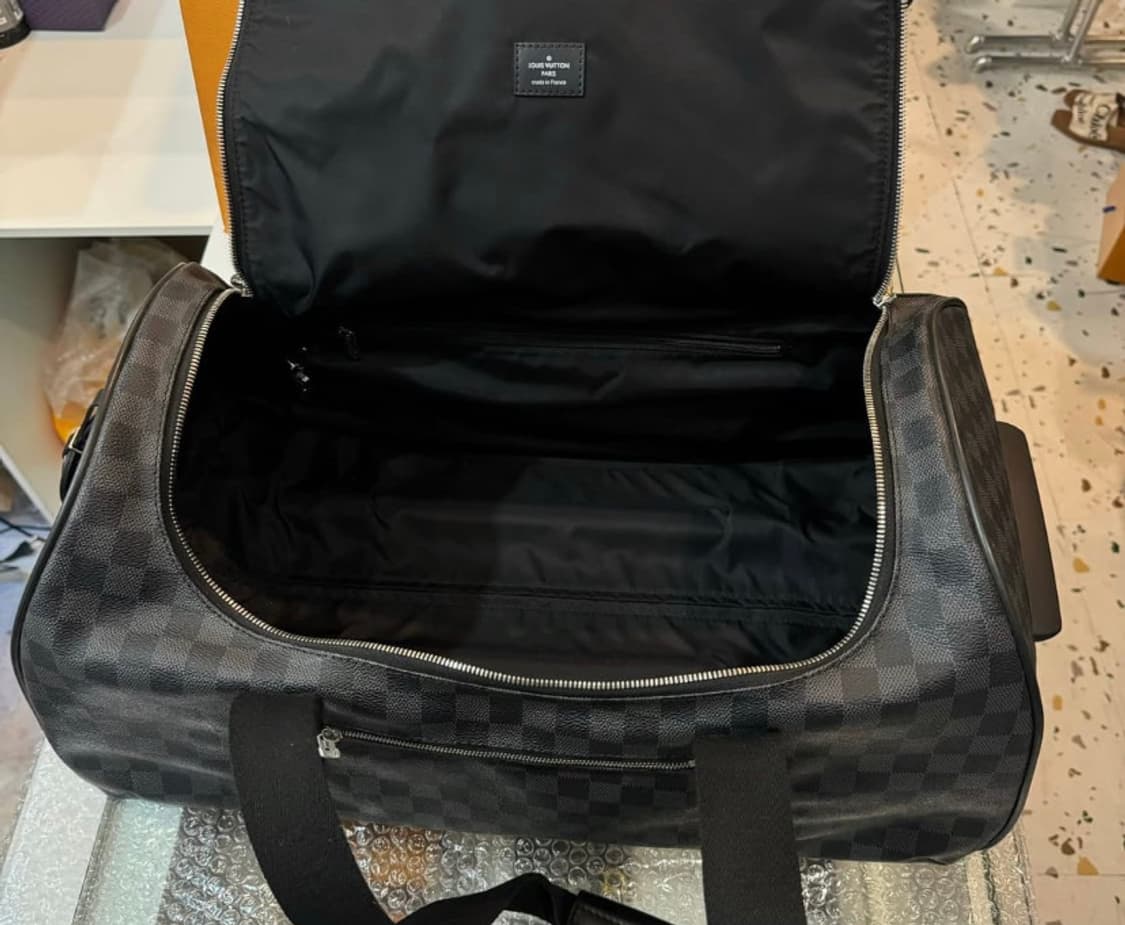 [한정판] 루이비통 그라피트 밴드리에르 코팅 캔버스 레더 키폴 상품이미지4