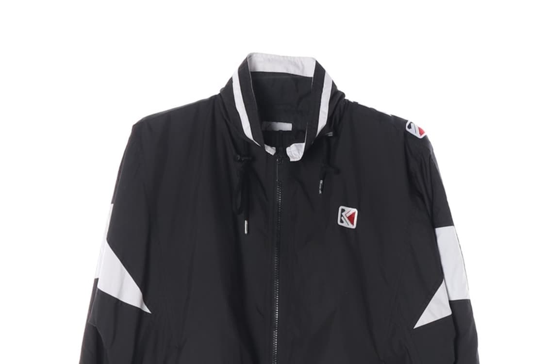 칼카니 올드스쿨 블랙 화이트 배색 윈드브레이커 S 상품이미지3