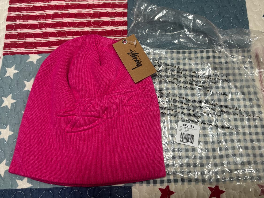 스투시 핑크 비니  상품이미지3