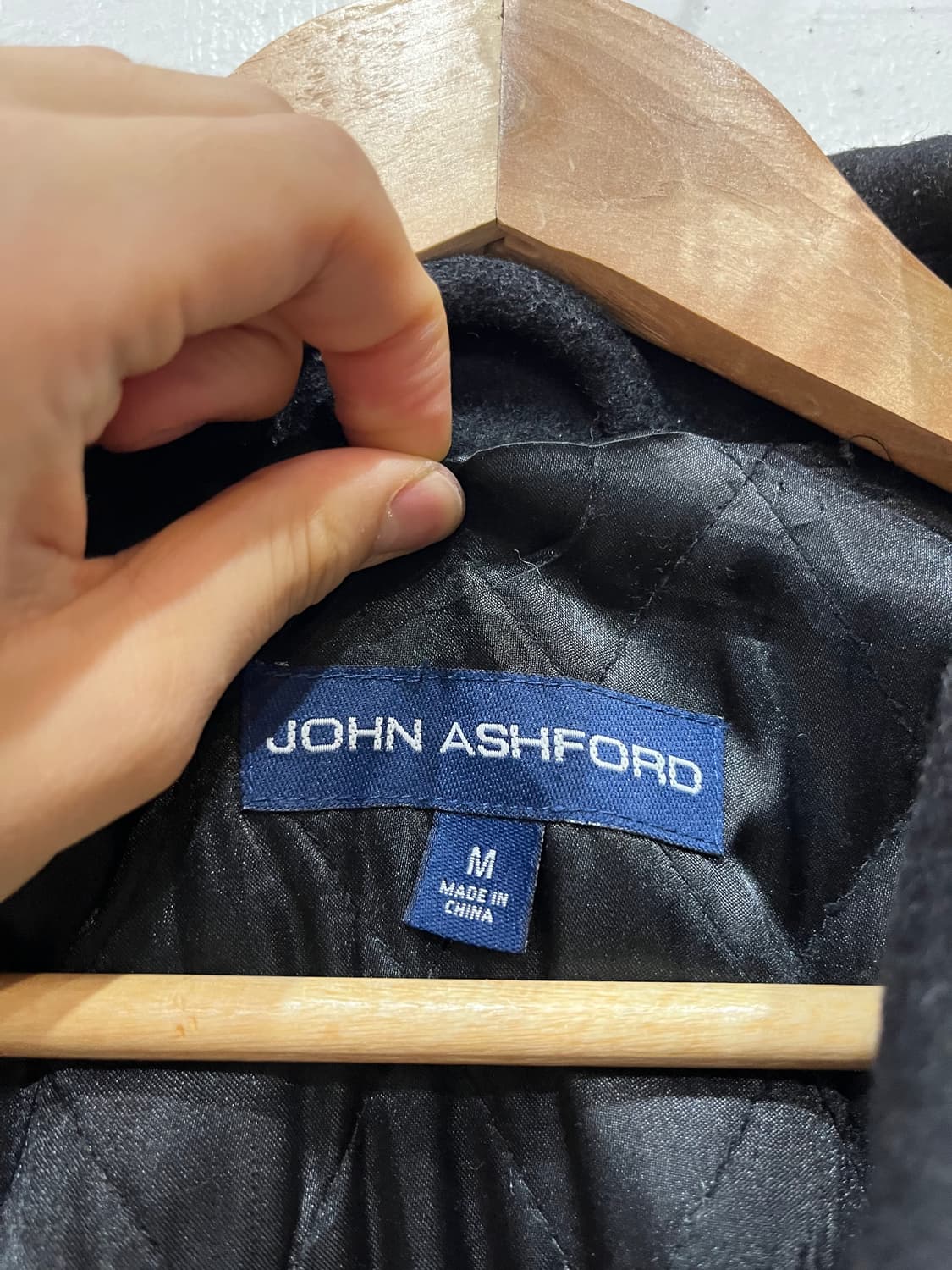 JOHN ASHFORD 울 블루종 자켓 블랙 상품이미지4