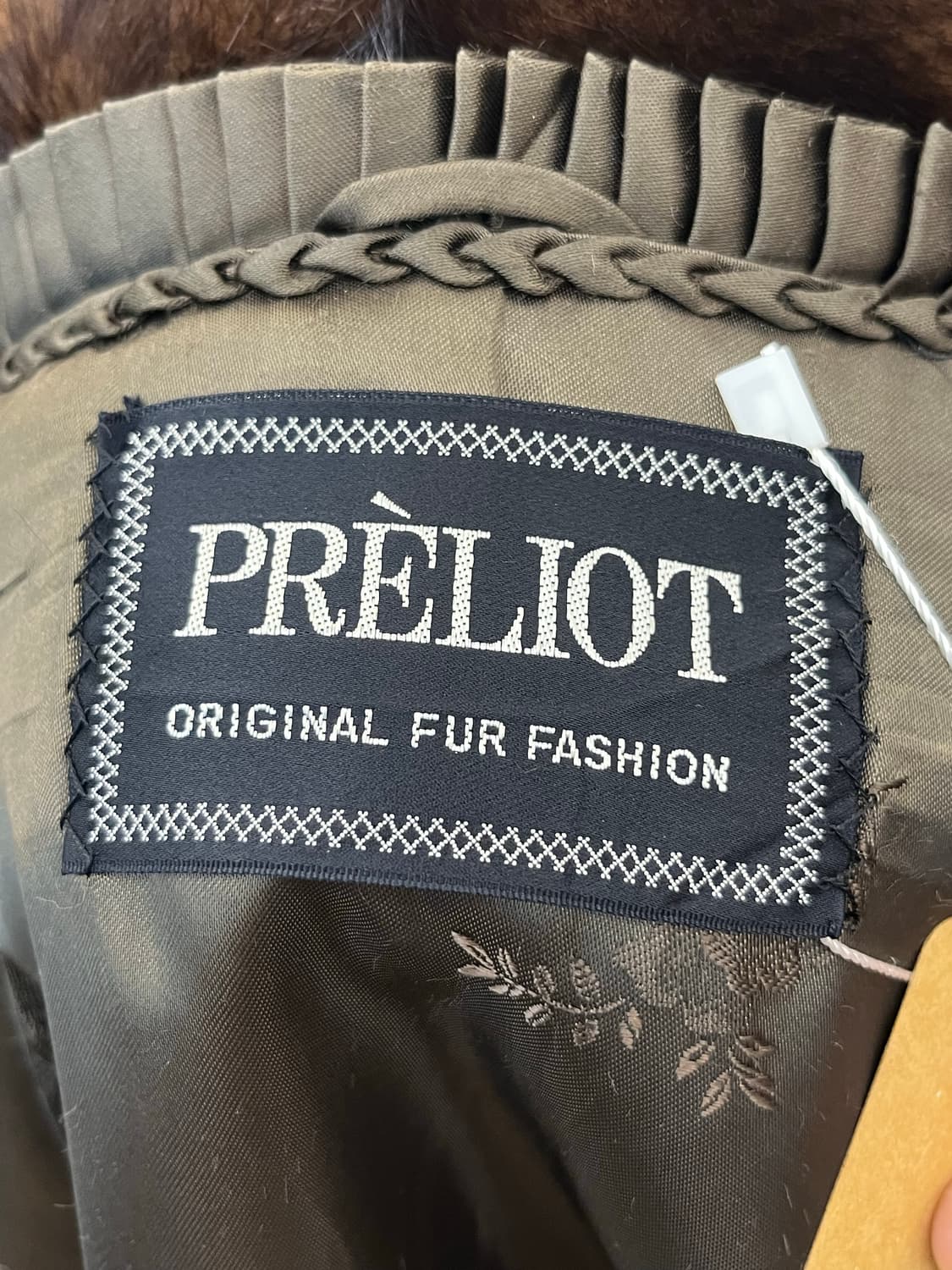 PRELIOT 헤링본 패턴 밍크퍼 자켓 상품이미지8