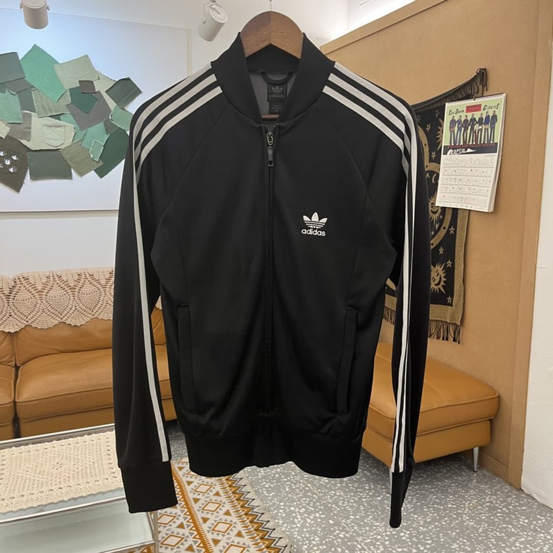 아디다스 흑탭 슈퍼스타 오리지널 삼선 져지 집업 95 C11092 상품이미지3