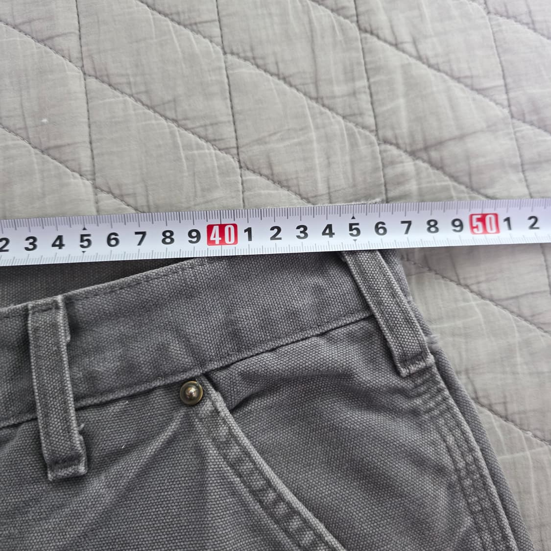 [38X30] 빈티지 칼하트 더블니 B136 GVL 트래쉬드 팬츠 G-3 상품이미지9