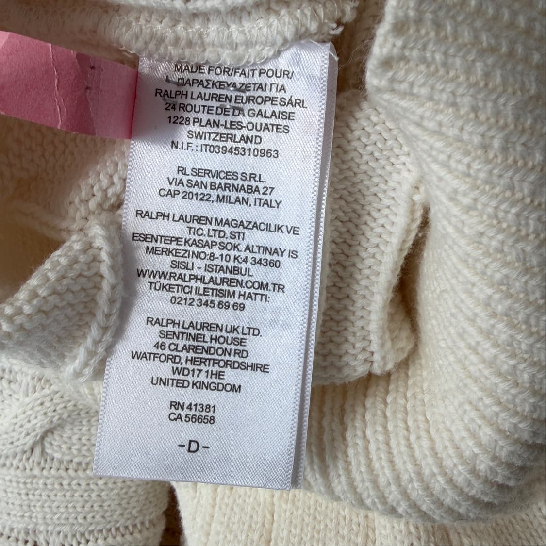 [L] 폴로 랄프로렌 꽈배기 니트 카라티 상품이미지5