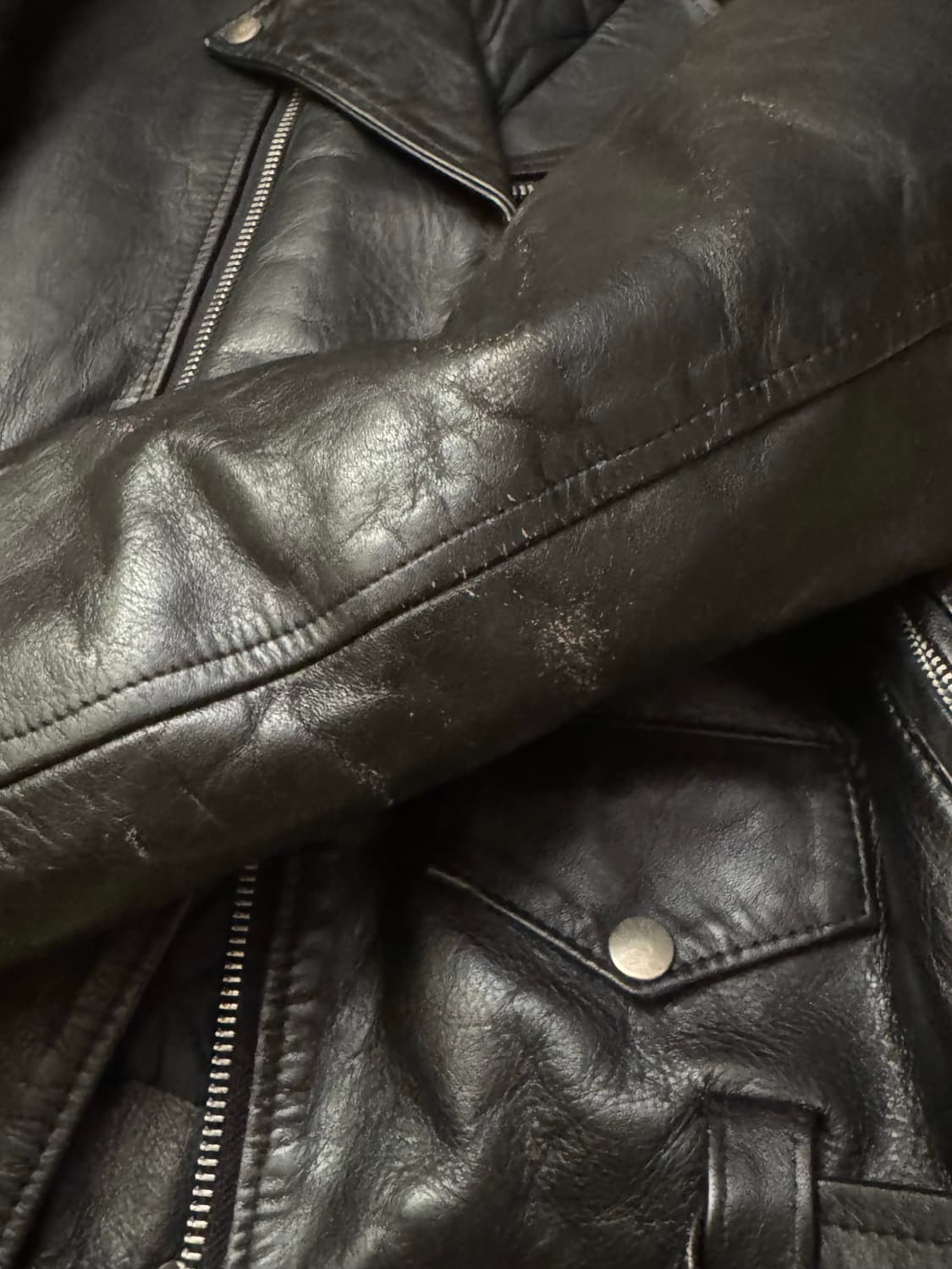 라이더자켓 genuine cow leather rider jacket 상품이미지3