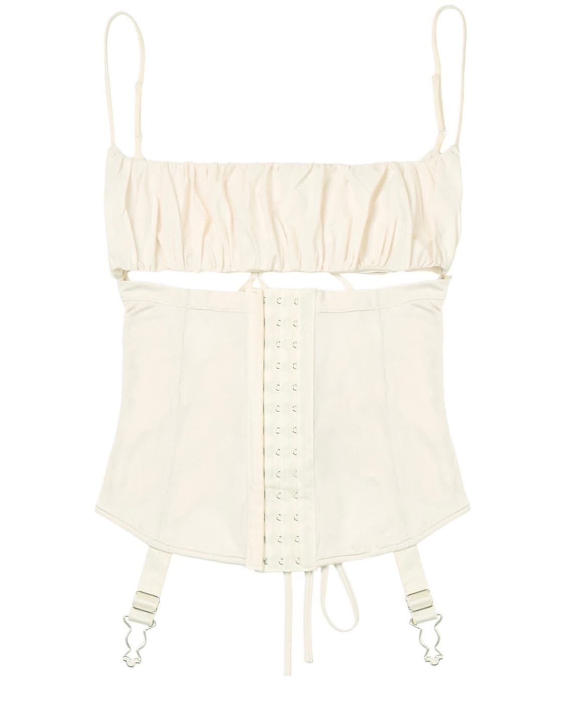 본네 bonnae lace up corset 레이스업 코르셋 아이보리 상품이미지1