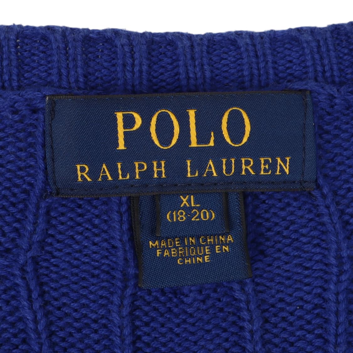 폴로 랄프로렌 블루 코튼 케이블 니트 상품이미지8