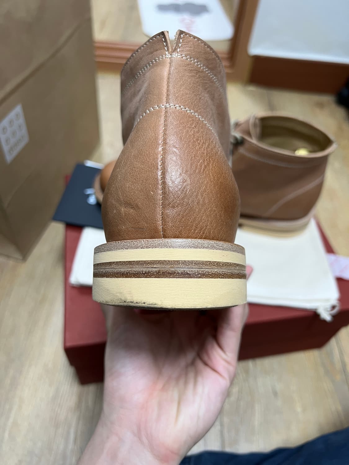 택포45) 그라더스 grds 부츠02 레더 티코어 내추럴 260 상품이미지3