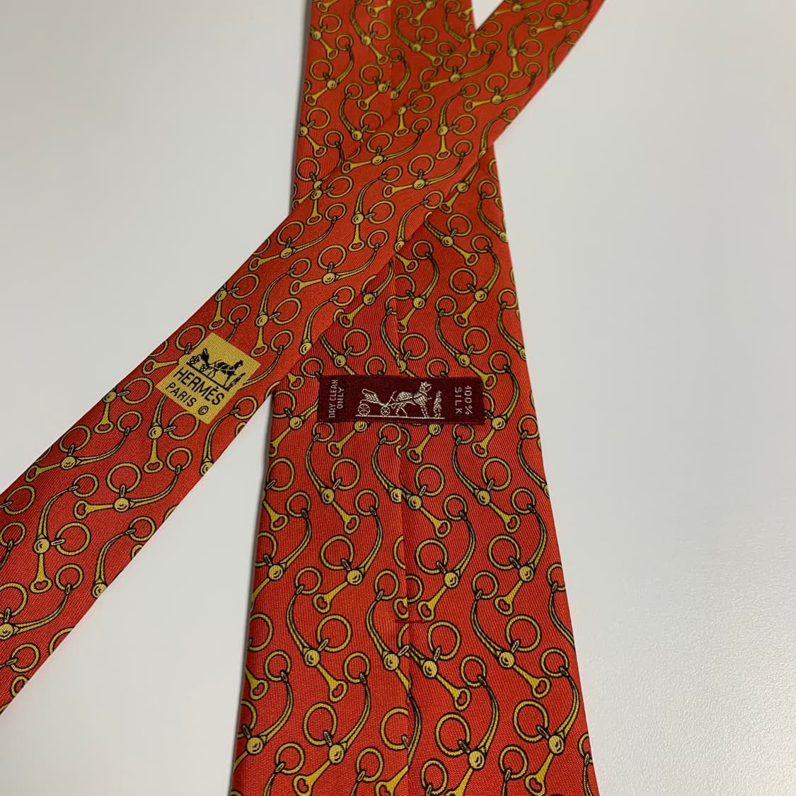 에르메스(HERMES) 프랑스 100실크 명품넥타이 최상급 A+등급 상품이미지5
