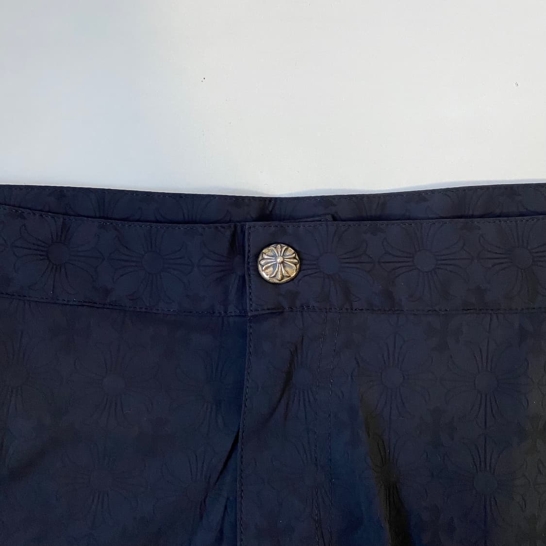 [36] 크롬하츠 매치포인트 크로스 모노그램 쇼츠 반바지 블랙 상품이미지3