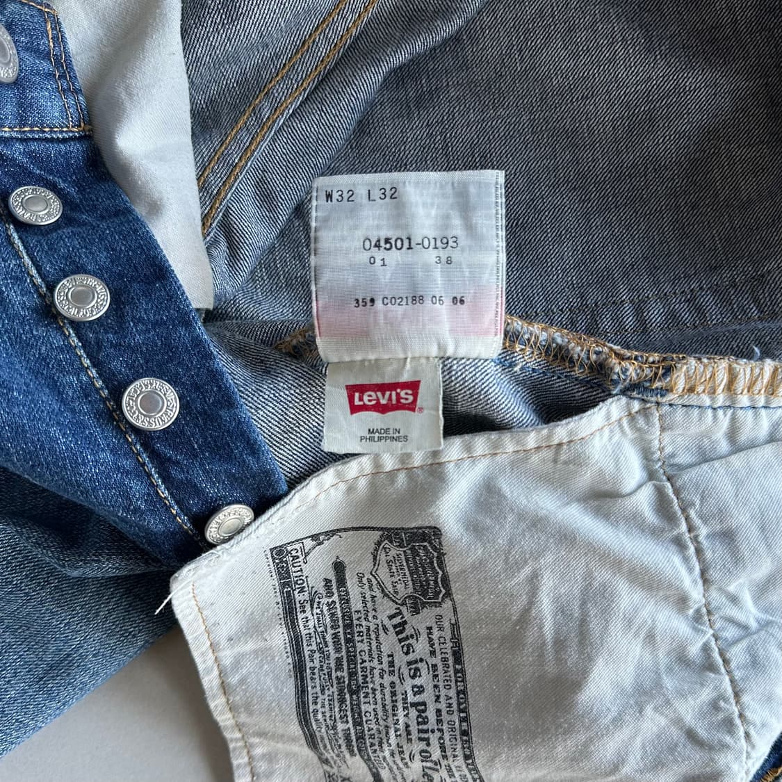 [32인치]리바이스 Levi's 00s 501 빈티지워싱 데님 팬츠 상품이미지9