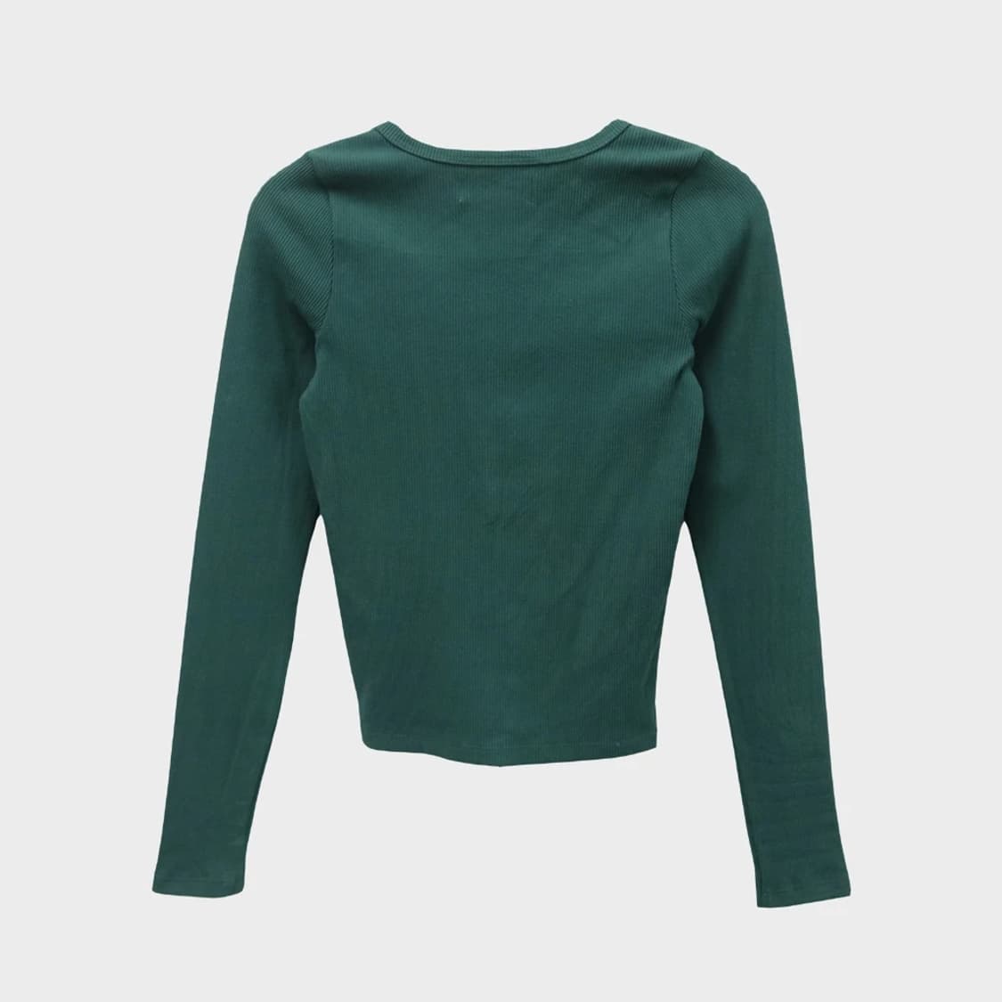 홀리스터 골지 헨리넥 크롭 긴팔 티셔츠 61805 상품이미지2