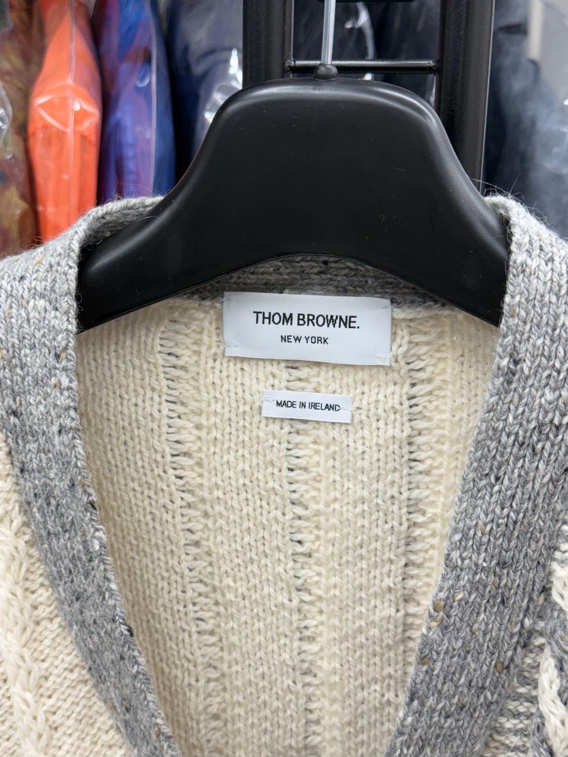 [3] 톰브라운 펀믹스 도네갈 케이블 가디건 상품이미지6