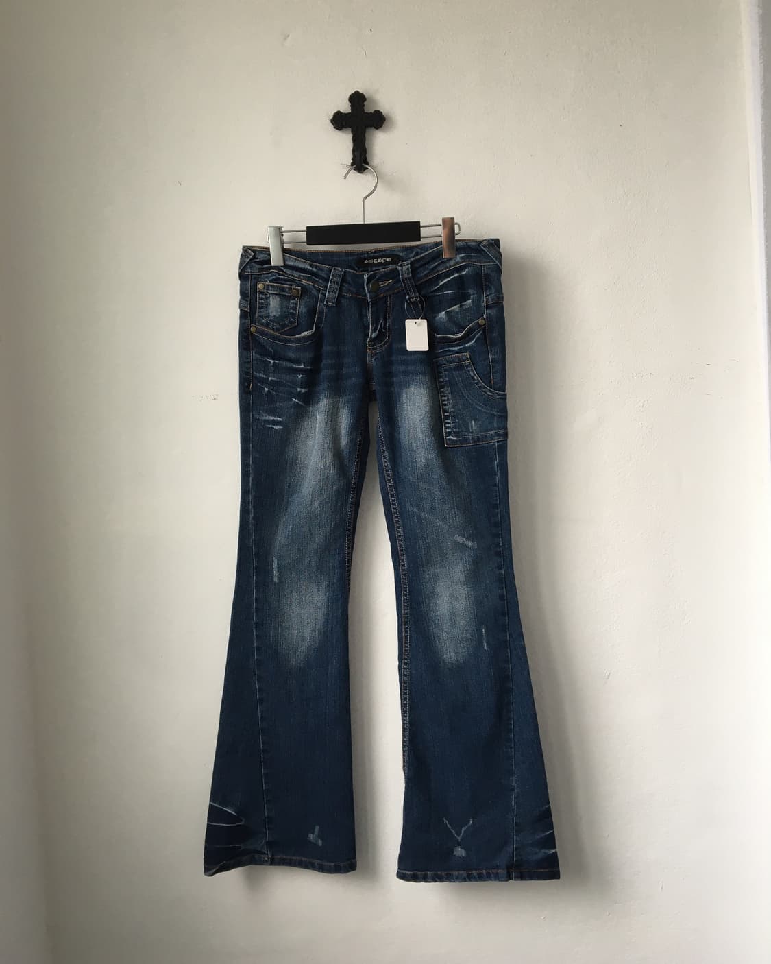 Back pocket point denim boots cut pants 상품이미지3