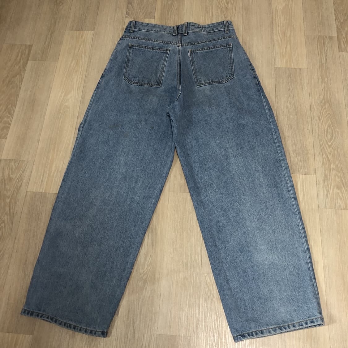 (31) 유스 Youth 스트럭쳐 와이드 투턱 데님 라이트 블루 상품이미지9