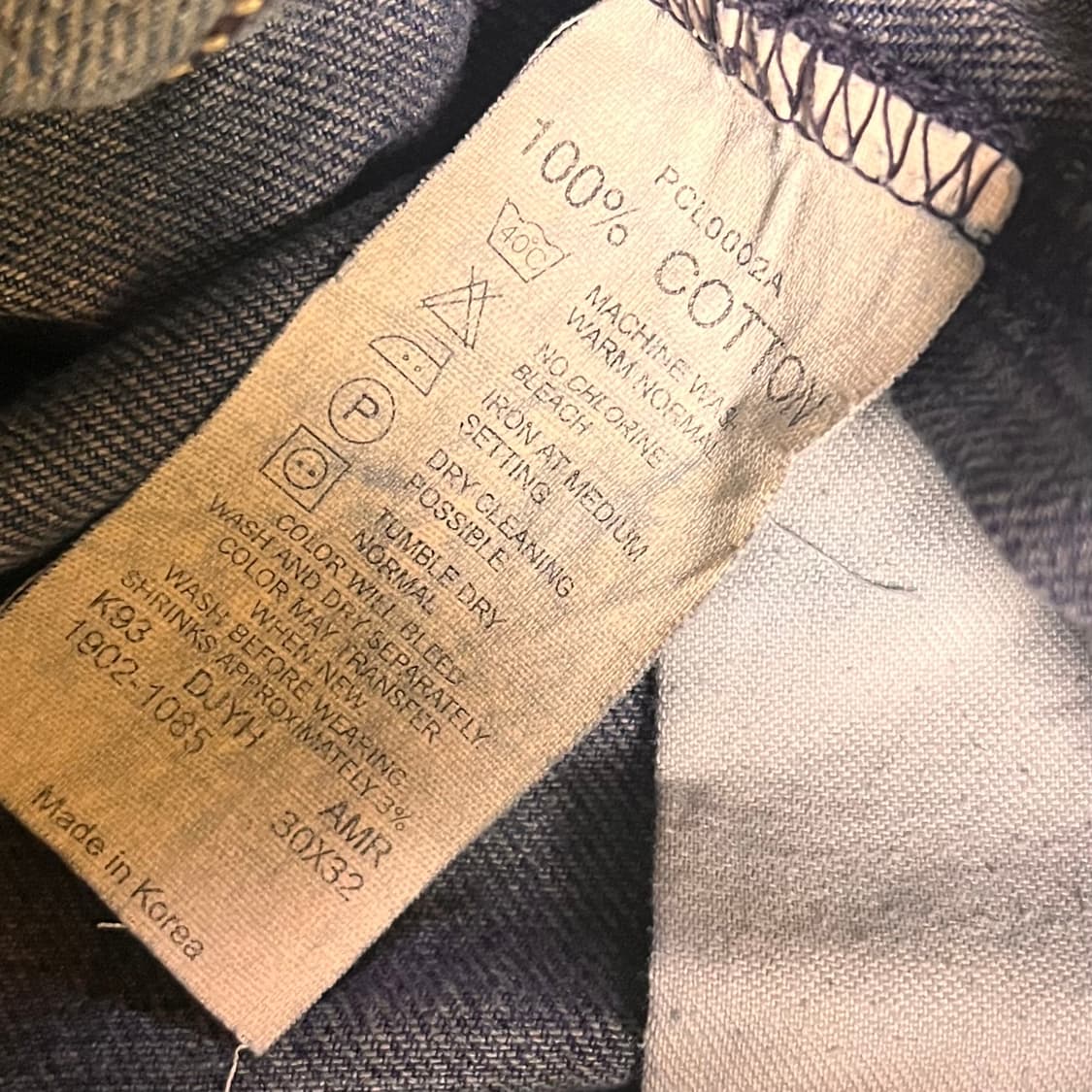 리바이스 타입원 1502 데님팬츠 W76 L82 상품이미지5