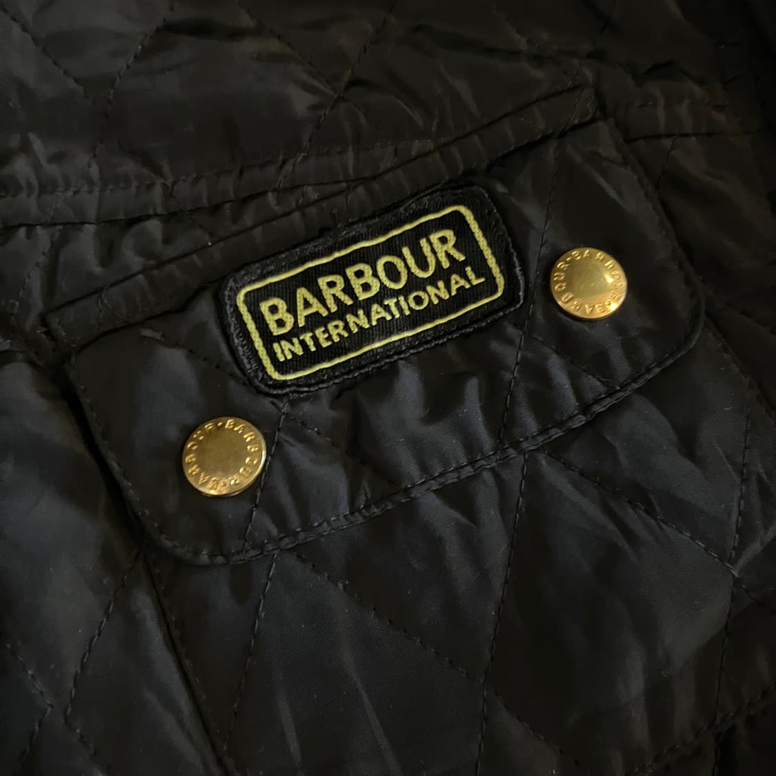 바버 인터네셔널 퀼티드 벨티드 자켓 UK16 (100) 상품이미지3