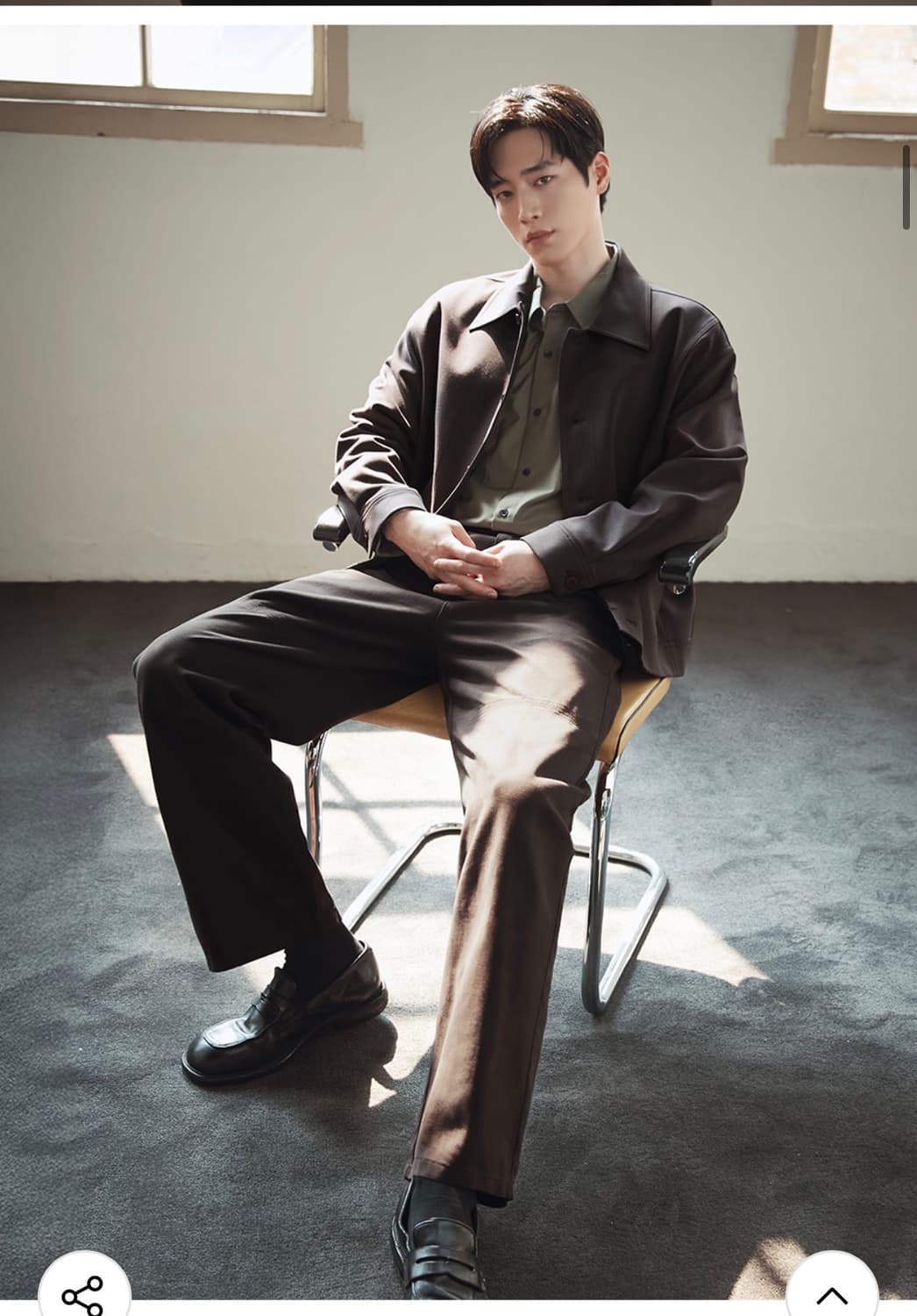 (새상품)(XL) 드로우핏 도브 울 미니멀 라인 자켓 DARK BROWN 상품이미지4