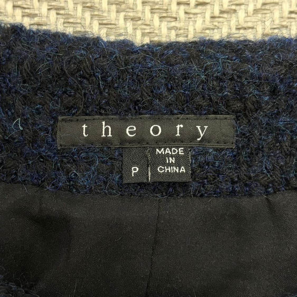 띠어리 네이비 울 블렌디드 코트 v1511 상품이미지6