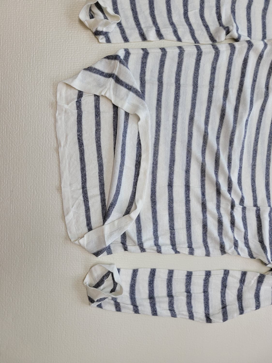 자라맨 ZARAMAN 스트라이프 니트 100 화이트 상품이미지5