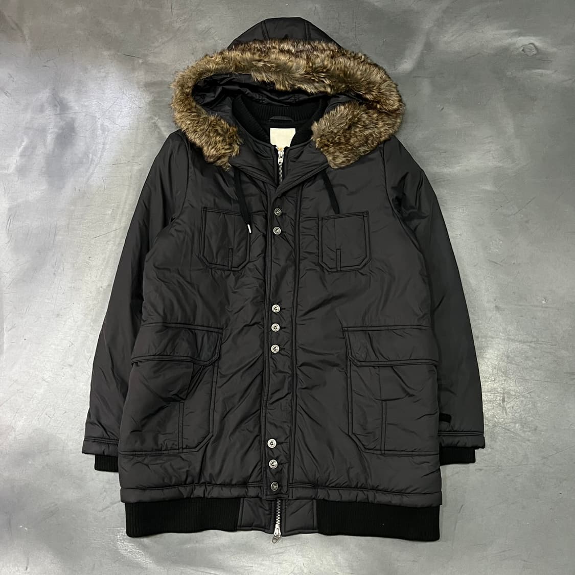  디젤 레이어드 퍼 후드 패딩 y14513 상품이미지1