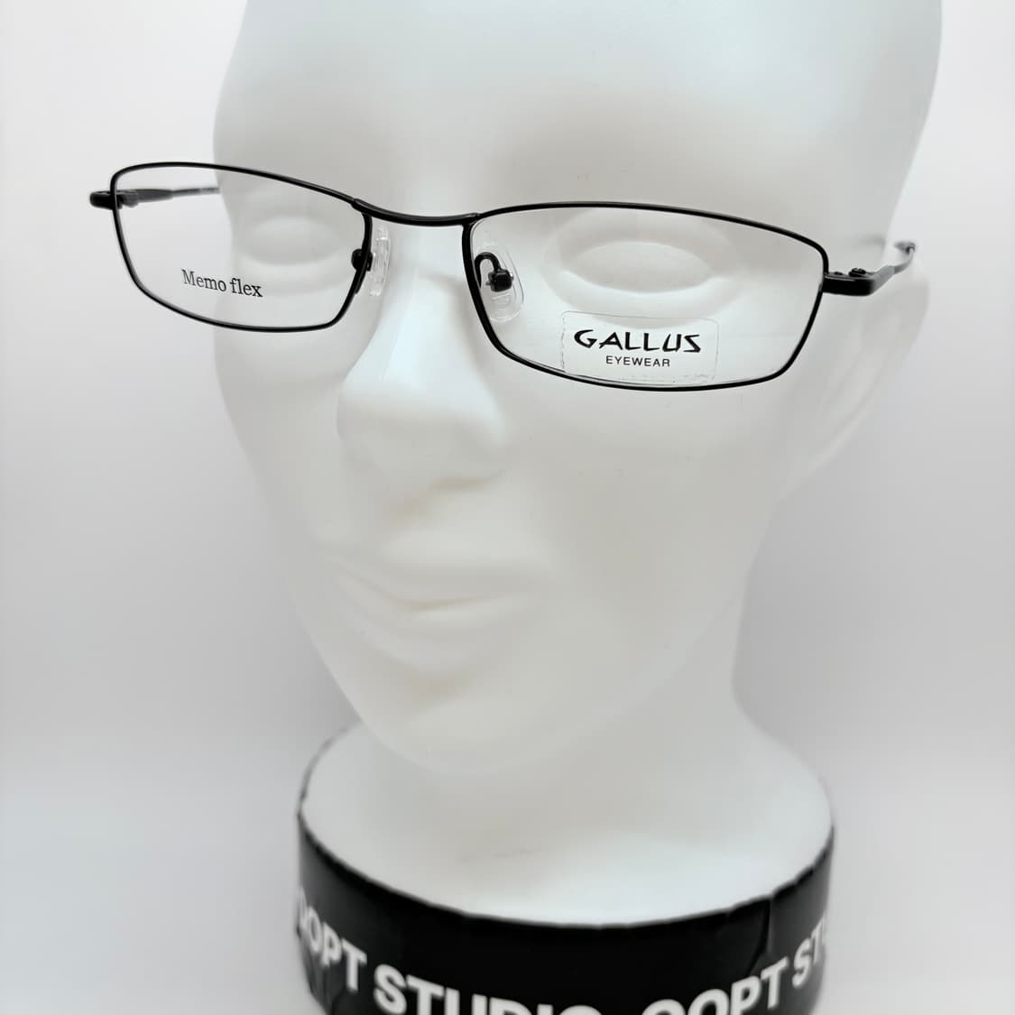 GALLUS 블랙 슬림 스퀘어 메탈테 상품이미지5