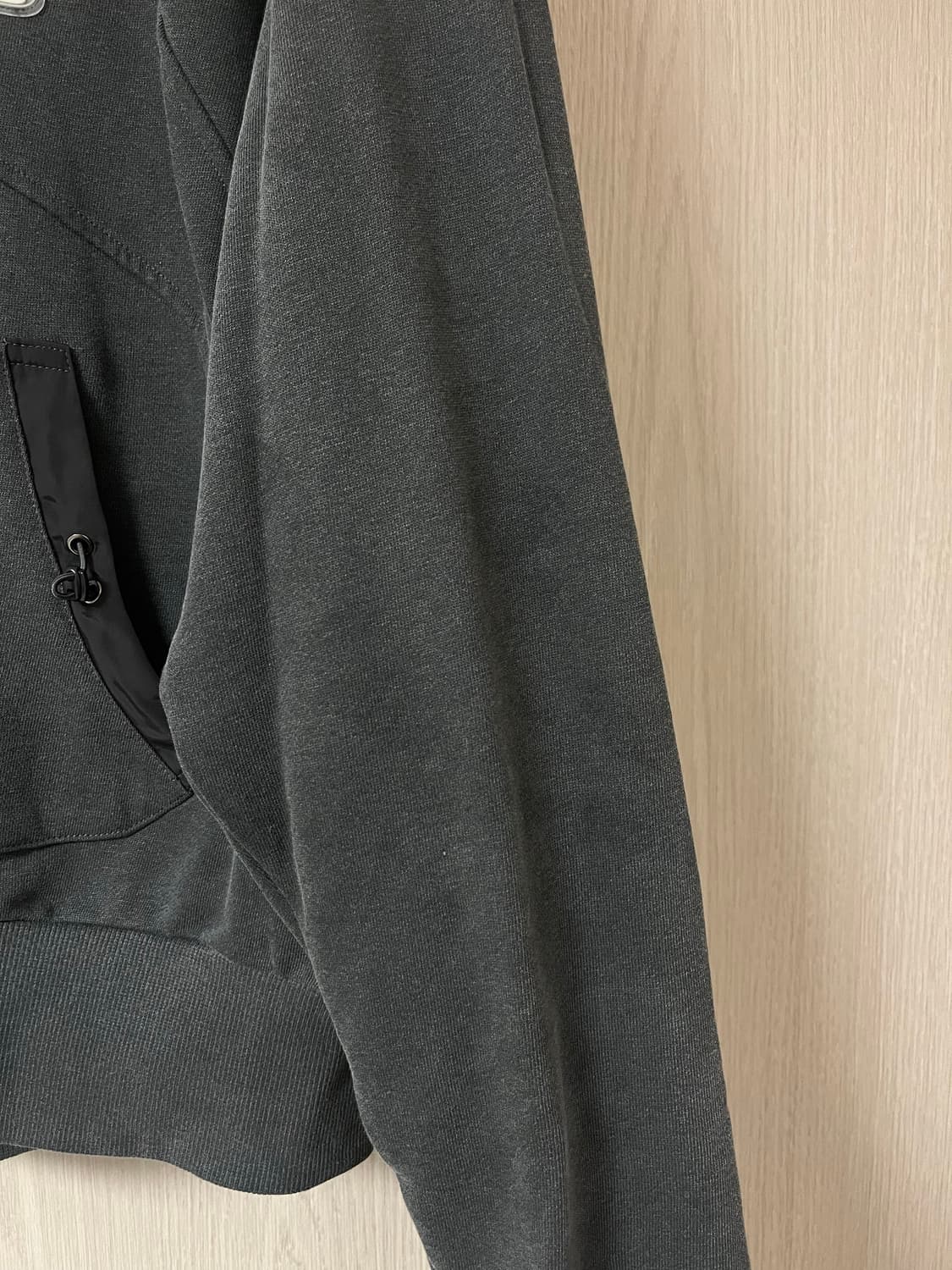 코이세이오 스트링 포켓 후드집업 블랙 상품이미지3