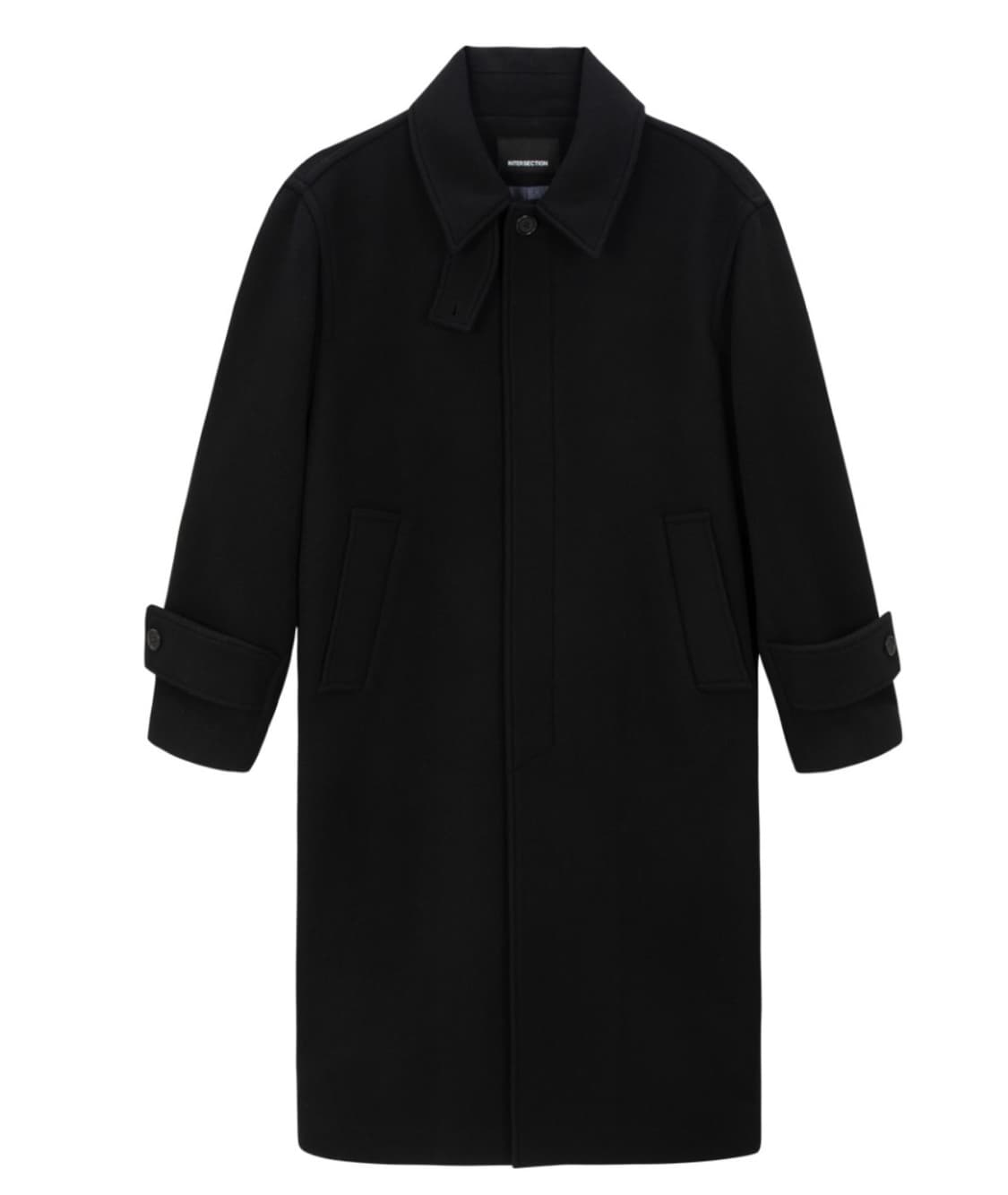 인터섹션 오버사이즈 발마칸 맥시 코트 블랙 (2) 상품이미지2